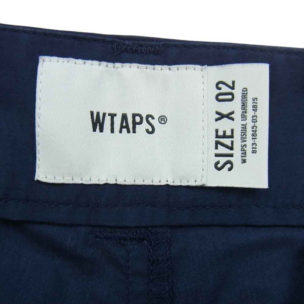 WTAPS ダブルタップス 24SS 241TQDT-PTM03 LEZ HUNTS TROUSERS CTPL WEATHER COOLMAX  ウェザー クールマックス タックパンツ ネイビー系 X02【中古】