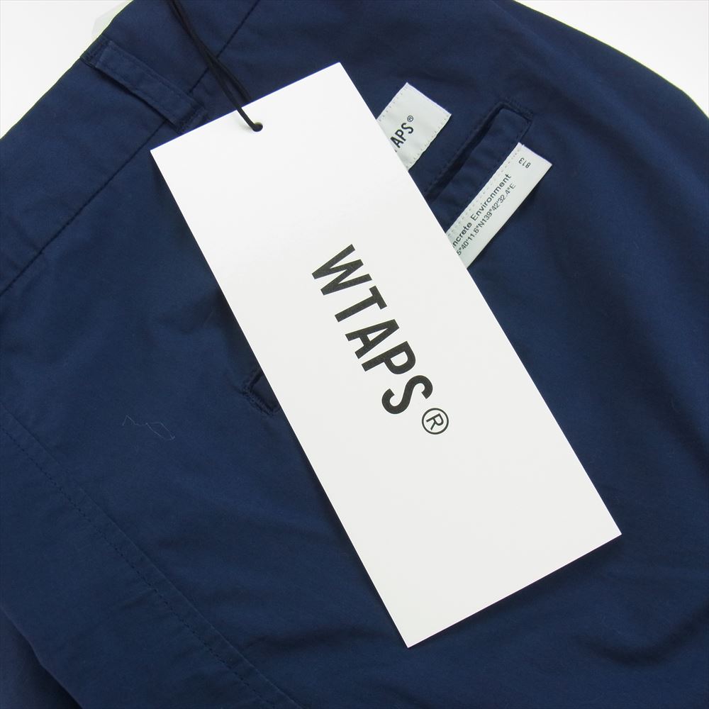 WTAPS ダブルタップス 24SS 241TQDT-PTM03 LEZ HUNTS TROUSERS CTPL WEATHER COOLMAX  ウェザー クールマックス タックパンツ ネイビー系 X02【中古】