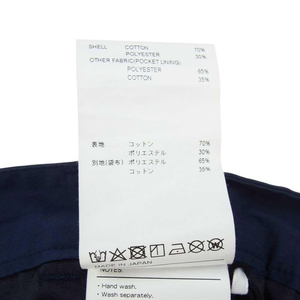 WTAPS ダブルタップス 24SS 241TQDT-PTM03 LEZ HUNTS TROUSERS CTPL WEATHER COOLMAX  ウェザー クールマックス タックパンツ ネイビー系 X02【中古】