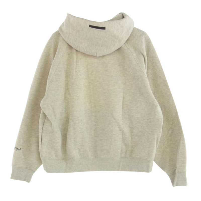 FEAR OF GOD フィアオブゴッド ESSENTIALS エッセンシャルズ ロゴ プリント プルオーバー パーカー グレー系 M【中古】