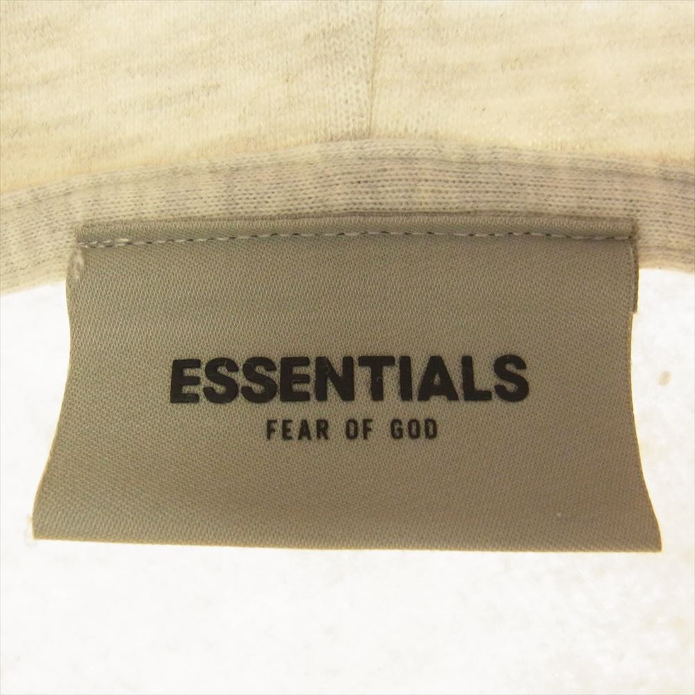 FEAR OF GOD フィアオブゴッド ESSENTIALS エッセンシャルズ ロゴ プリント プルオーバー パーカー グレー系 M【中古】