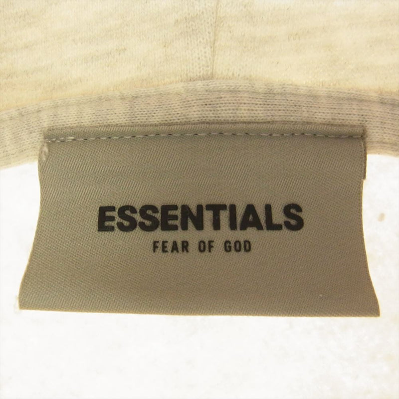 FEAR OF GOD フィアオブゴッド ESSENTIALS エッセンシャルズ ロゴ プリント プルオーバー パーカー グレー系 M【中古】