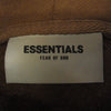 FEAR OF GOD フィアオブゴッド ESSENTIALS エッセンシャルズ ラバーロゴ プルオーバー パーカー ブラウン ブラウン系 M【中古】
