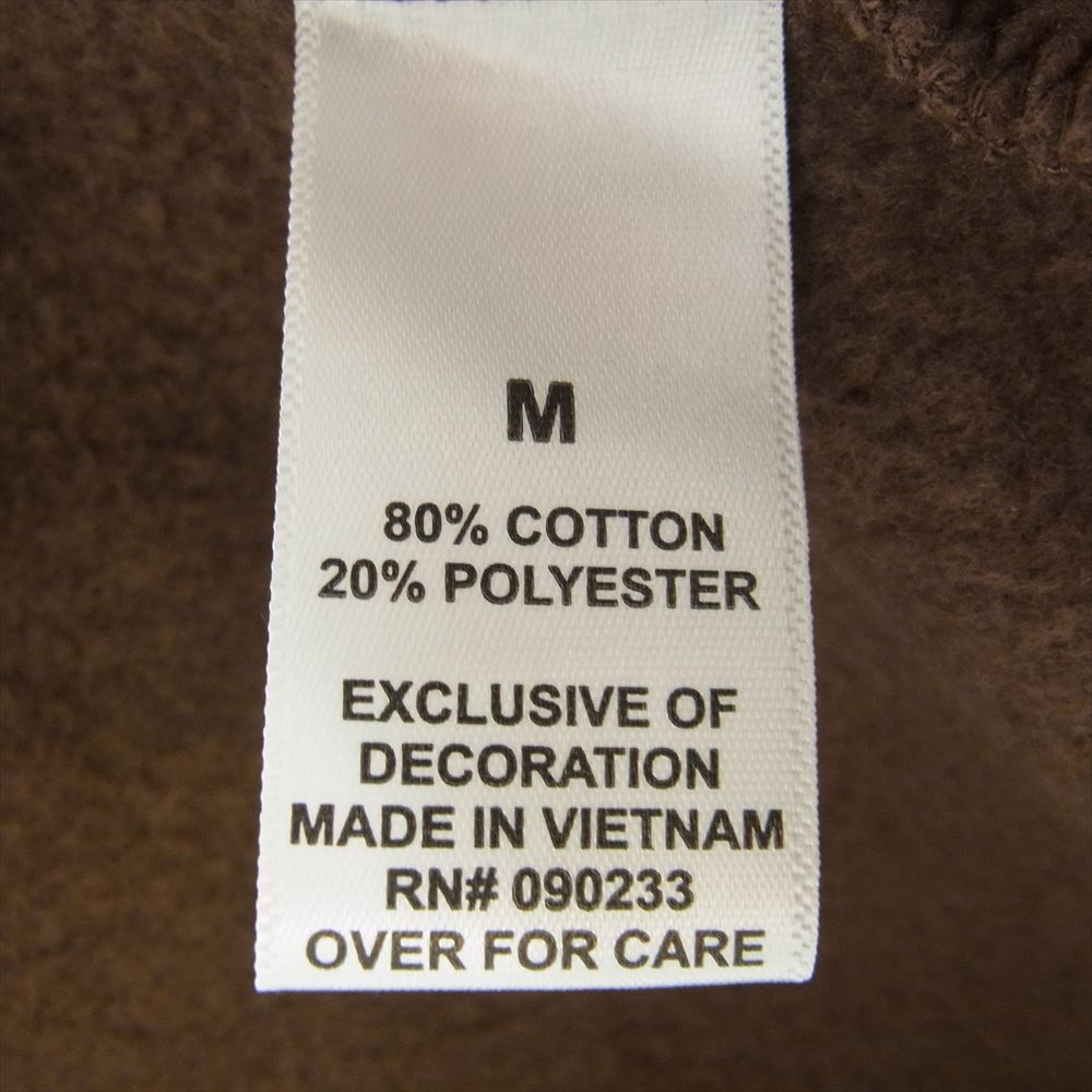 FEAR OF GOD フィアオブゴッド ESSENTIALS エッセンシャルズ ラバーロゴ プルオーバー パーカー ブラウン ブラウン系 M【中古】