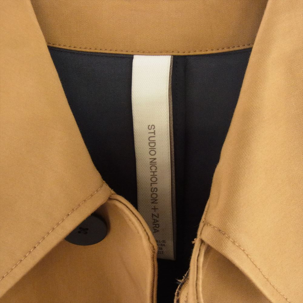 STUDIO NICHOLSON スタジオニコルソン ZARA ザラ オーバーサイズ コットン トレンチ コート ブラウン系 S-M【美品】【中古】