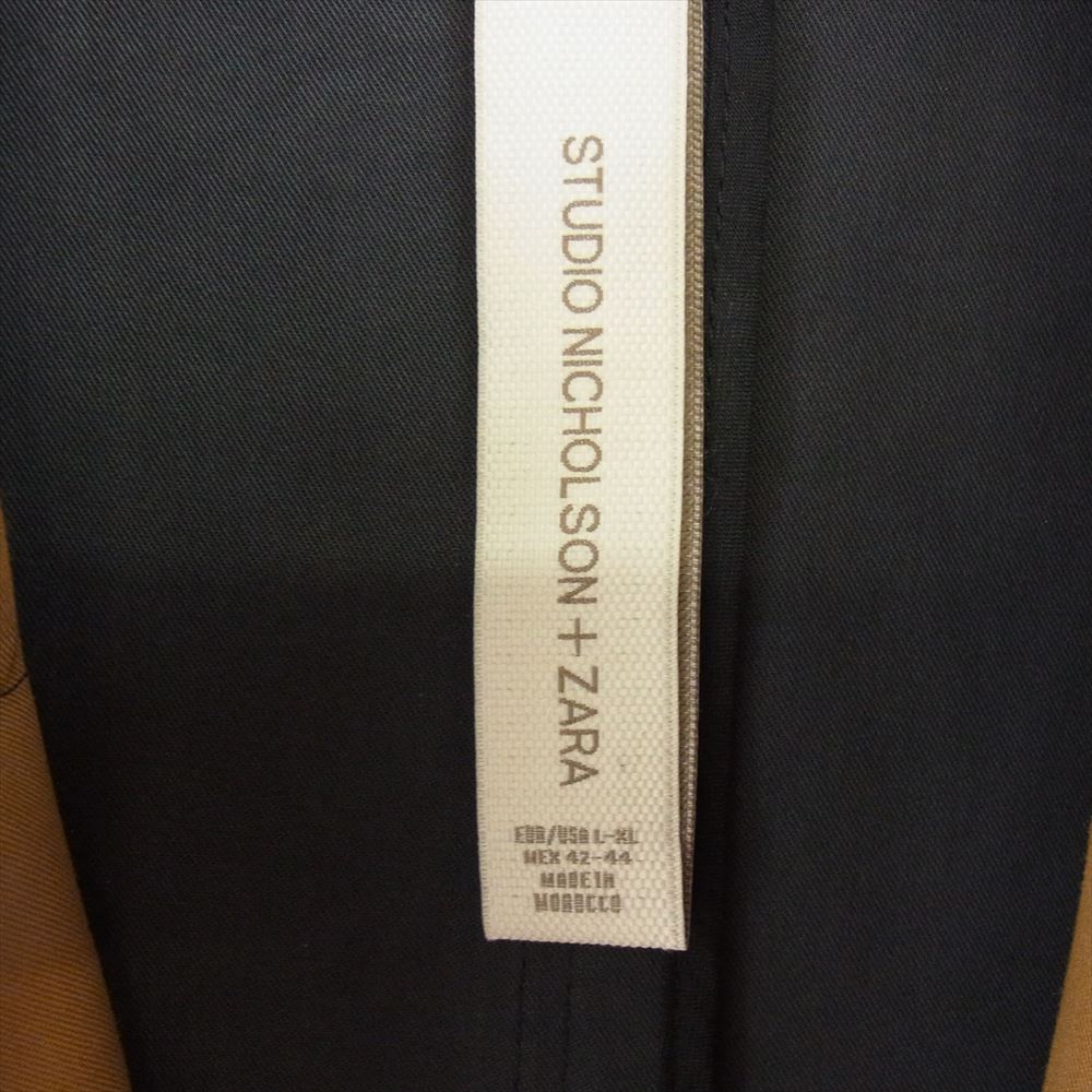 STUDIO NICHOLSON スタジオニコルソン ZARA ザラ オーバーサイズ コットン トレンチ コート ブラウン系 S-M【美品】【中古】
