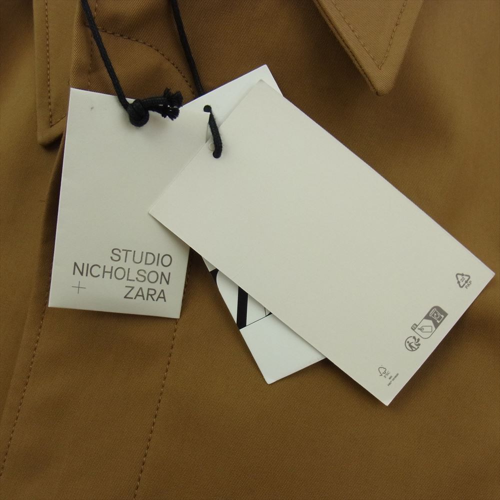 STUDIO NICHOLSON スタジオニコルソン ZARA ザラ オーバーサイズ コットン トレンチ コート ブラウン系 S-M【美品】【中古】