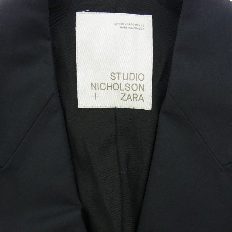 STUDIO NICHOLSON スタジオニコルソン ZARA ザラ ダブルブレスト オーバーサイズ テーラードジャケット ブラック系 48【美品】【中古】