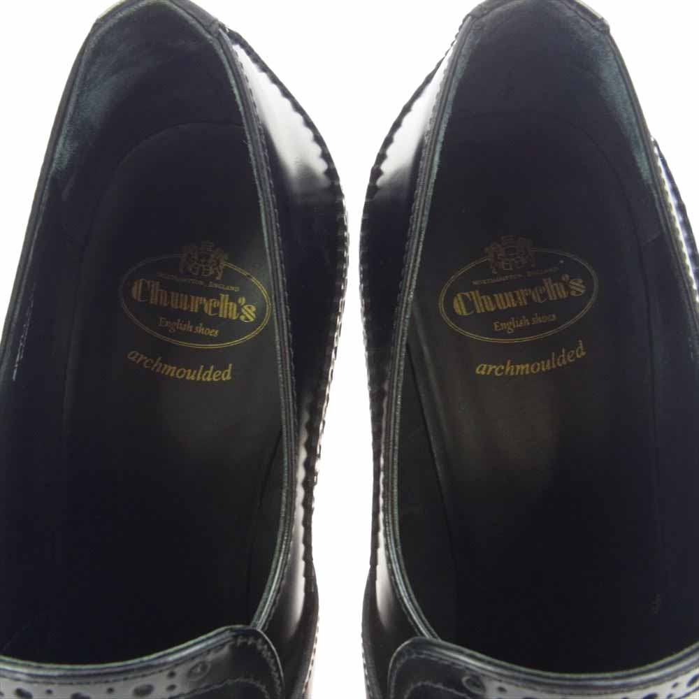 CHURCH'S チャーチ sibylle 90 SIBYLLE レザー フリンジ パンプス ブラック系 EU37【中古】