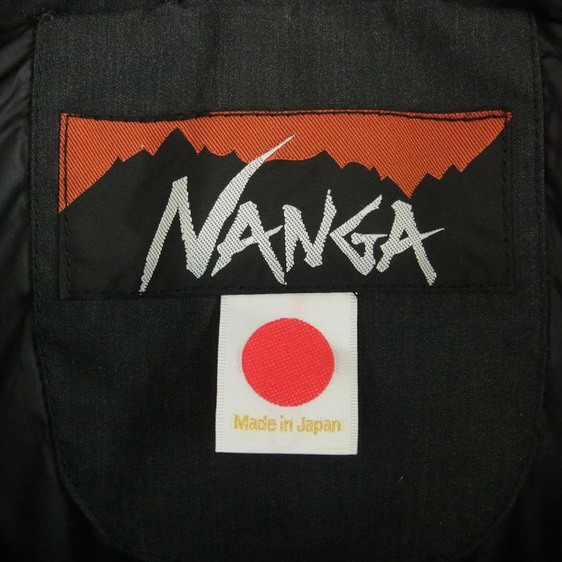 NANGA ナンガ ORANGE オレンジ別注 焚火 TAKIBI ダウンジャケット ブラック系 M【中古】