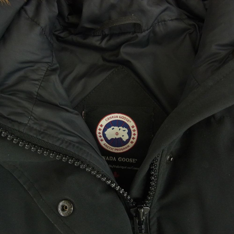 CANADA GOOSE カナダグース 2302JL 国内正規品 グリフィンインターナショナル MACKENZIE PARKA マッケンジー パーカ コヨーテ ファー ダウン コート ブラック系 M【中古】