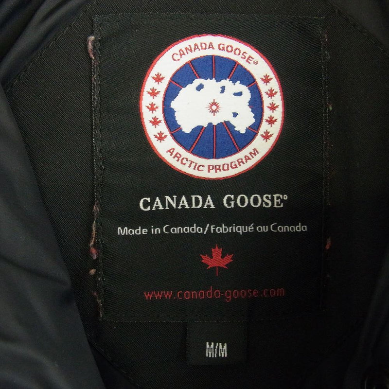 CANADA GOOSE カナダグース 2302JL 国内正規品 グリフィンインターナショナル MACKENZIE PARKA マッケンジー パーカ コヨーテ ファー ダウン コート ブラック系 M【中古】