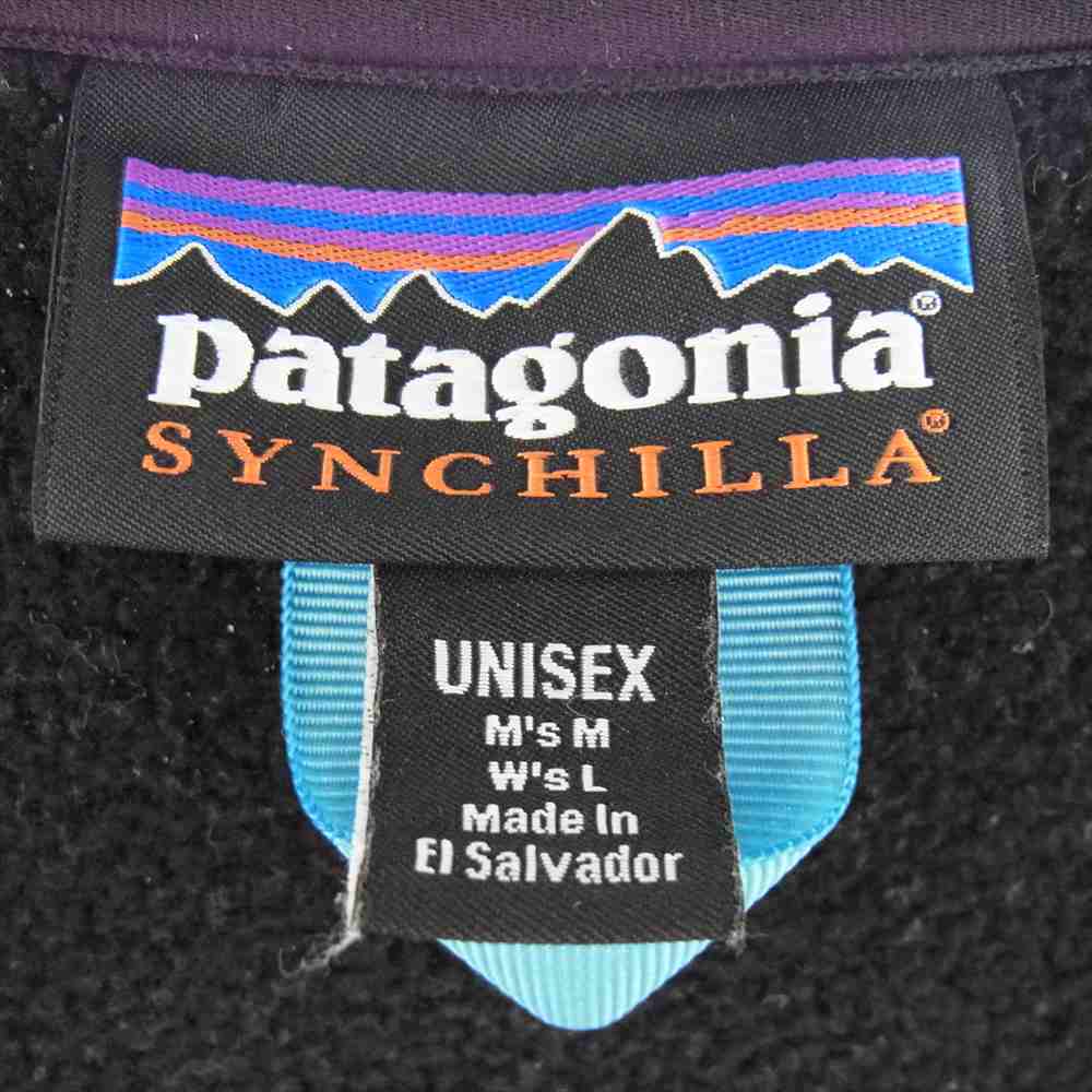 patagonia パタゴニア 22AW 22975 22年製 Synchilla Fleece Cardigan Jacket シンチラ フリース カーディガン ジャケット ブラック系 M【中古】