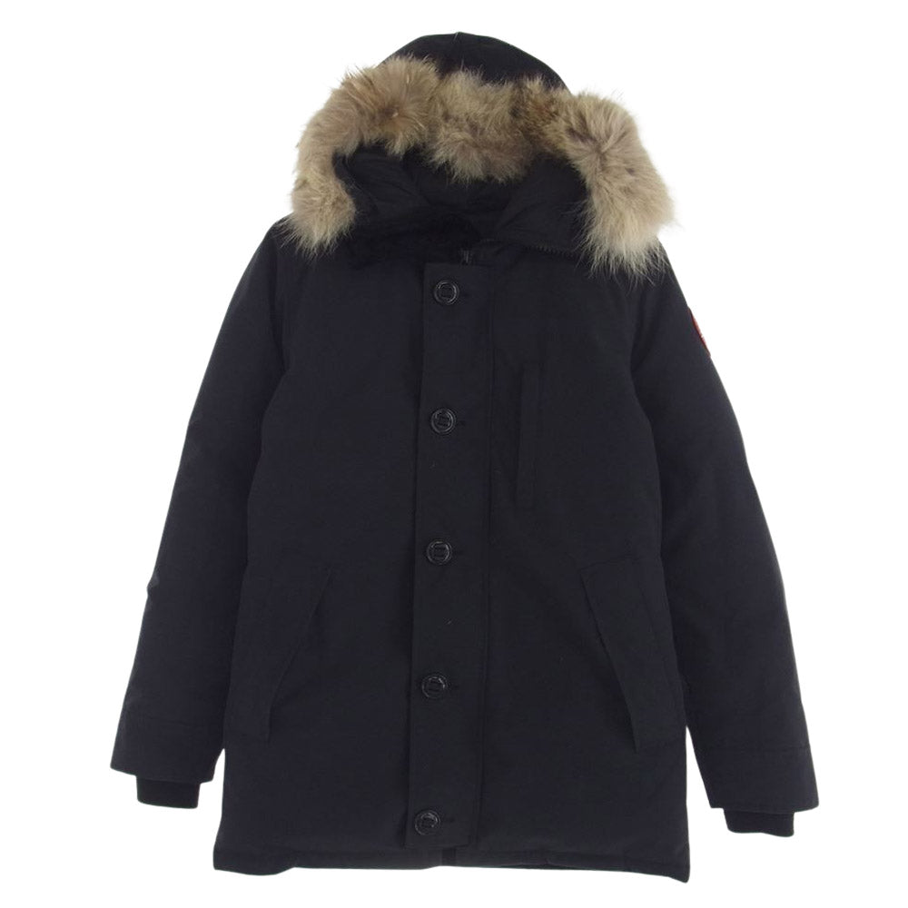 CANADA GOOSE カナダグース 3438JM 国内正規 グリフィンタグ Jasper Parka ジャスパー パーカ ダウン ジャケット ネイビー系 S【中古】