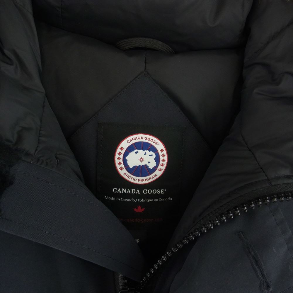 CANADA GOOSE カナダグース 3438JM 国内正規 グリフィンタグ Jasper Parka ジャスパー パーカ ダウン ジャケット ネイビー系 S【中古】