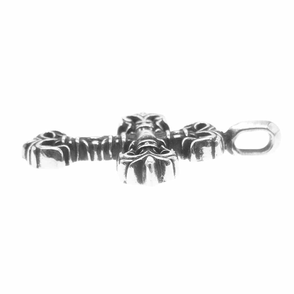 CHROME HEARTS クロムハーツ（原本無） 2024年9月購入レシート付属 CHARM FILIGREE TINY タイニー フィリグリー クロス チャーム ペンダントトップ シルバー系【中古】