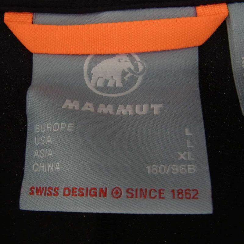 Mammut マムート 1011-02410 Comfort Jacket AF Men コンフォート ジャケット  ナイロン ジップアップ フーディー パーカー ブラック系 ネイビー系 XL ASIA/XL【新古品】【未使用】【中古】