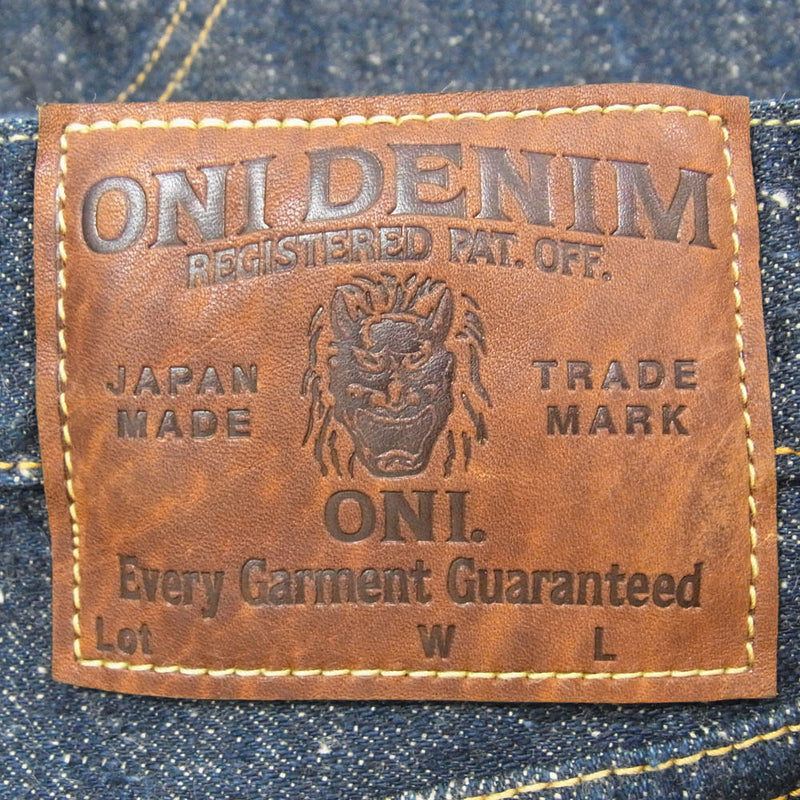 ONI DENIM 鬼デニム ONI-246-CCD 鬼デニム 15ozクラッシュド コンクリート デニム パンツ インディゴブルー系 32【美品】【中古】