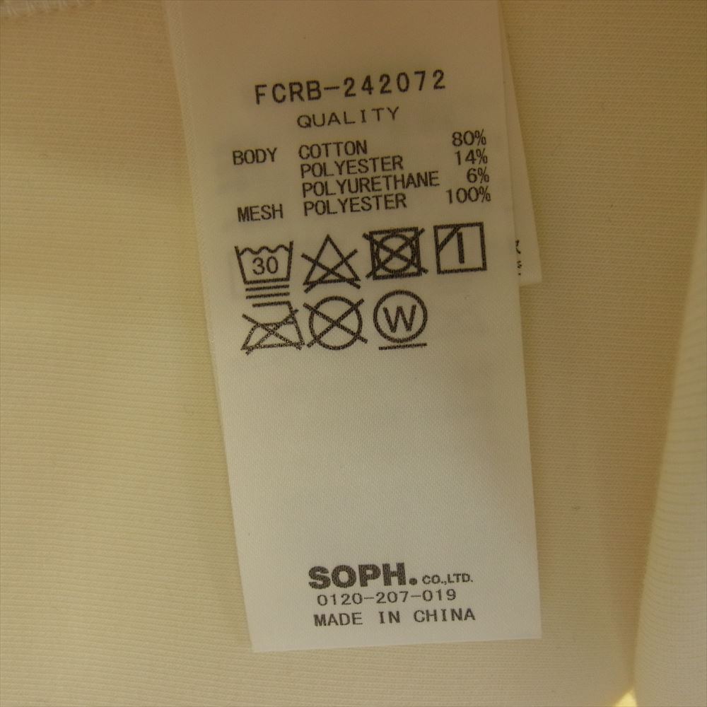SOPHNET. ソフネット 24AW FCRB-242072 TECH SWEAT VENTILATION HOODIE スウェット ジップ パーカー フーディー ホワイト系 L【新古品】【未使用】【中古】