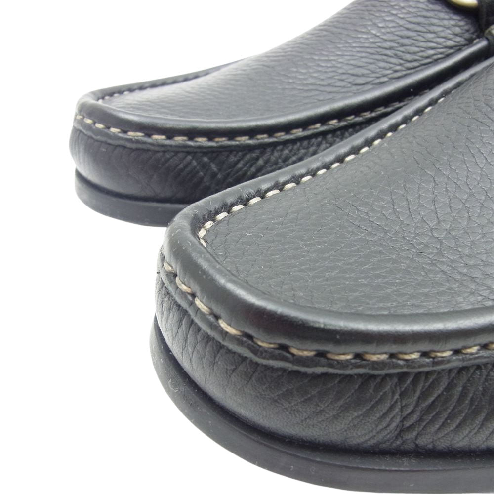 Salvatore Ferragamo サルヴァトーレフェラガモ MAGNIFICO マグニフィコ ガンチーニ ビット ローファー シューズ ブラック系 7 2E【中古】