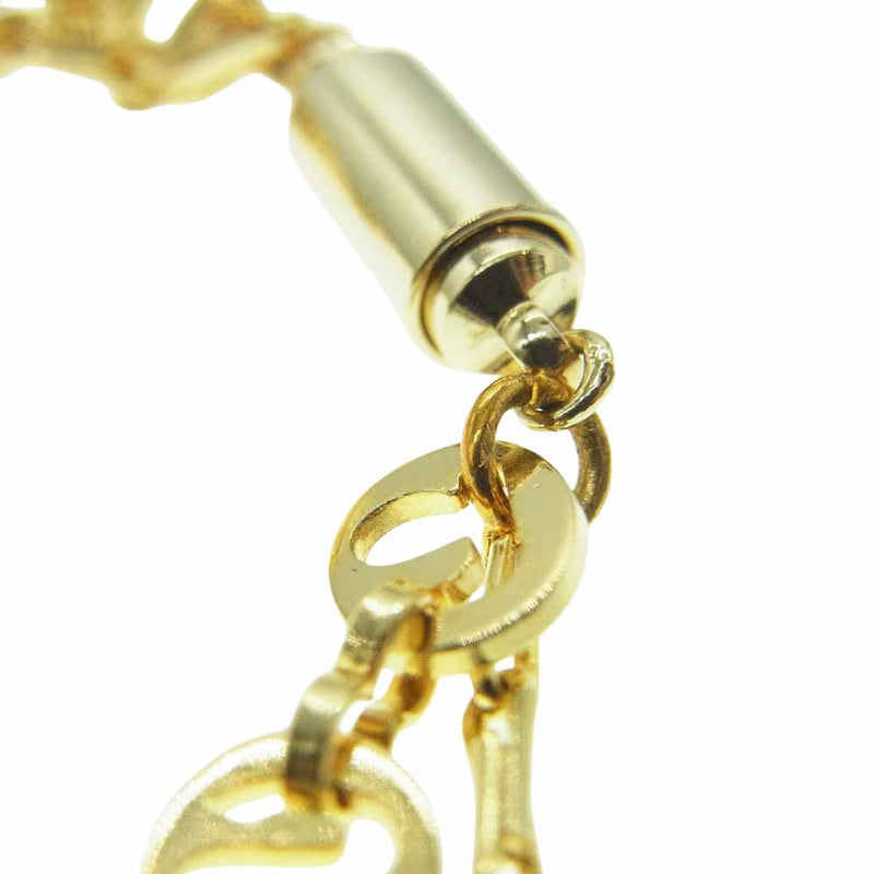 Sacai サカイ 22-0507S Logo Anchor Chain Bracelet Gold ロゴ アンカー チェーン ブレスレット ゴールド系【極上美品】【中古】