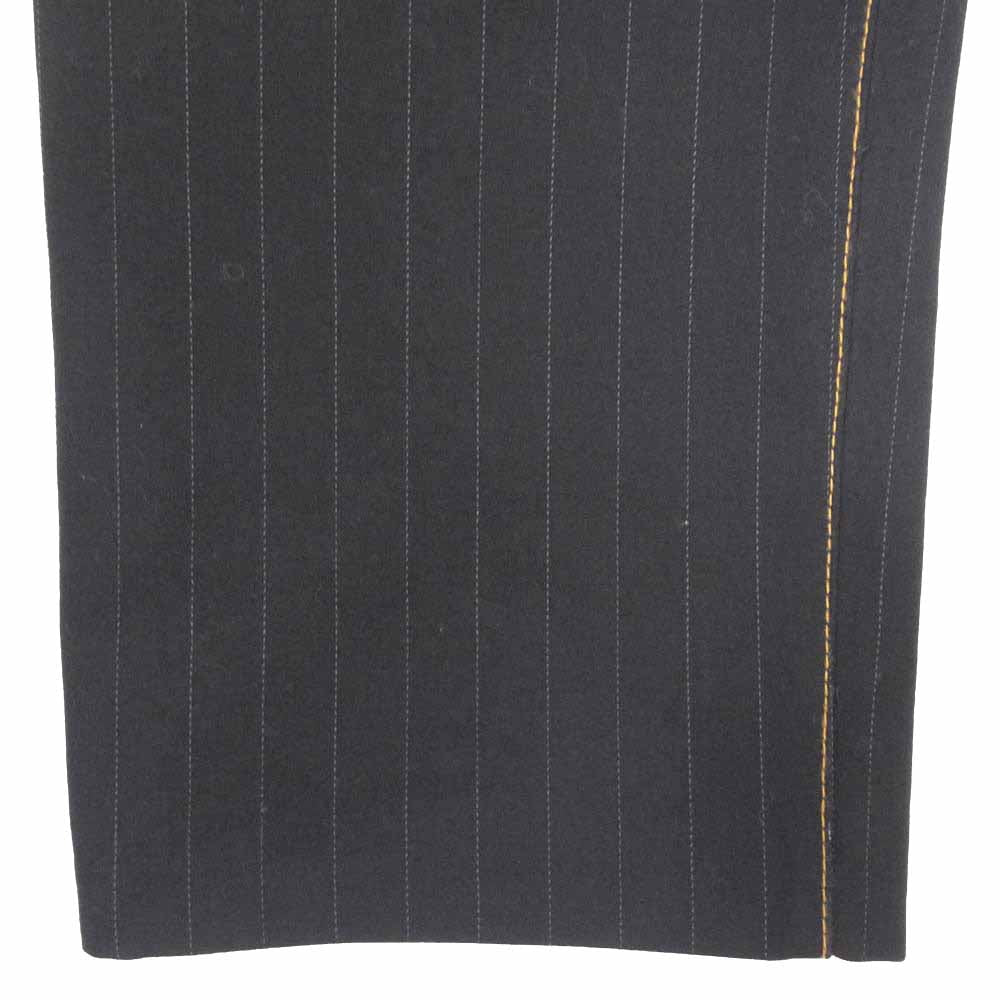 Sacai サカイ 24SS 24-03347M Spinstriped slim-cut trousers ピンストライプ スリムカット パンツ ネイビー系 1【中古】
