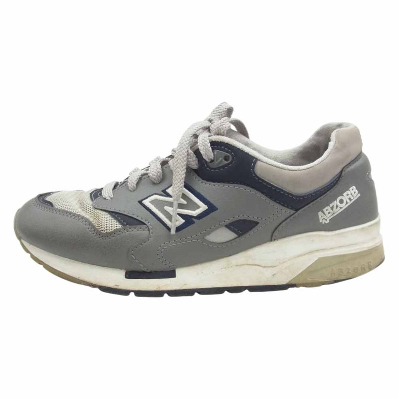 NEW BALANCE ニューバランス CM1600LG CM1600 グレー ローカット スニーカー グレー系 23.5cm【中古】