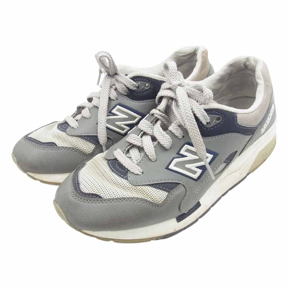 NEW BALANCE ニューバランス CM1600LG CM1600 グレー ローカット スニーカー グレー系 23.5cm【中古】