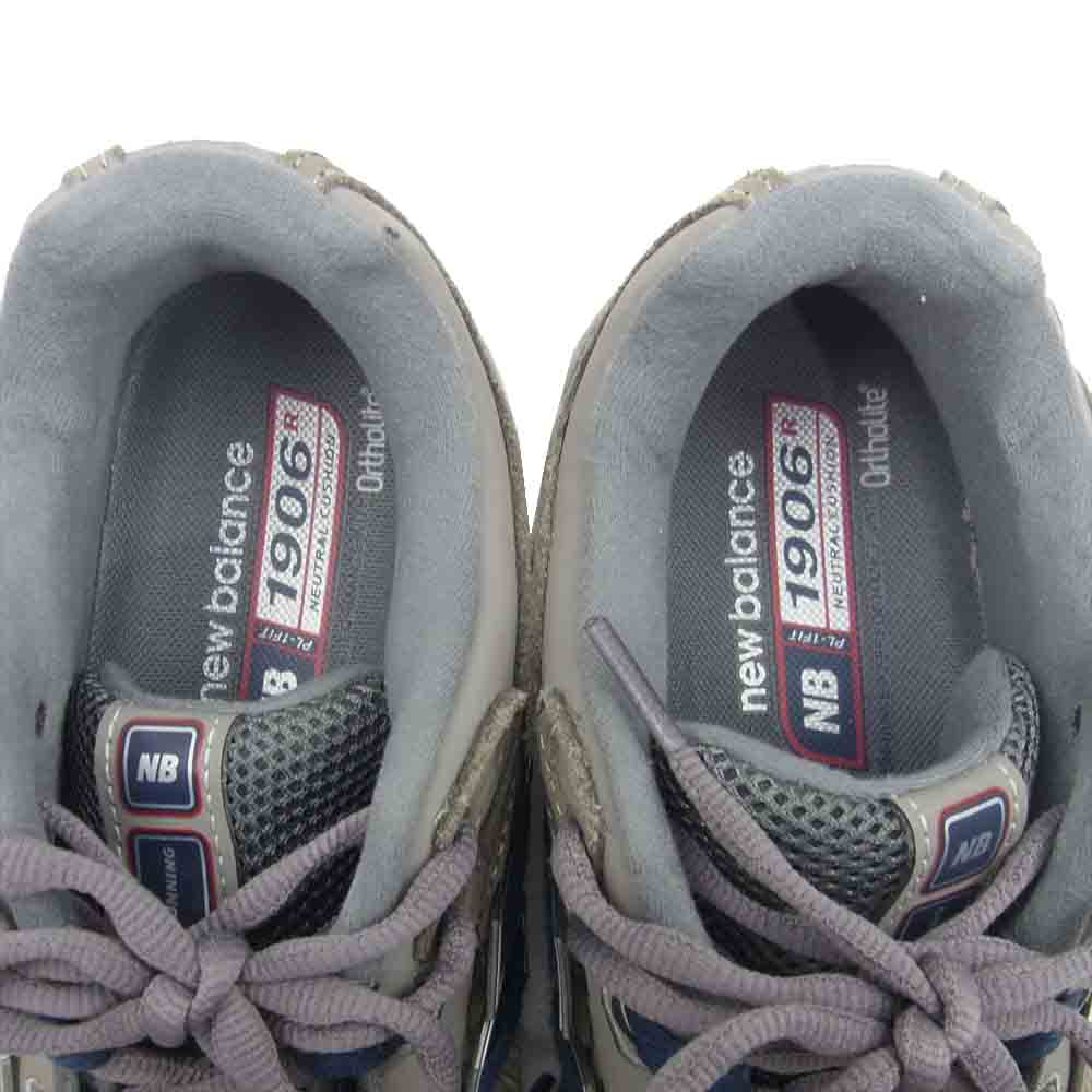 NEW BALANCE ニューバランス M1906RB M1906R グレー ローカット スニーカー ブラック系 23.5cm【中古】
