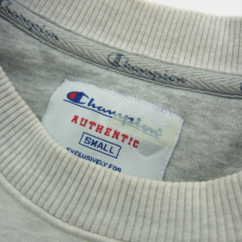 Supreme シュプリーム 18SS Champion Stay In School Crewneck Sweatshirt グレー系 S【中古】