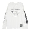 Yohji Yamamoto ヨウジヤマモト 23SS HZ-T63-288 x NEIGHBORHOOD YN CREW NECK LS プリント 長袖 カットソー ホワイト系 XL【中古】