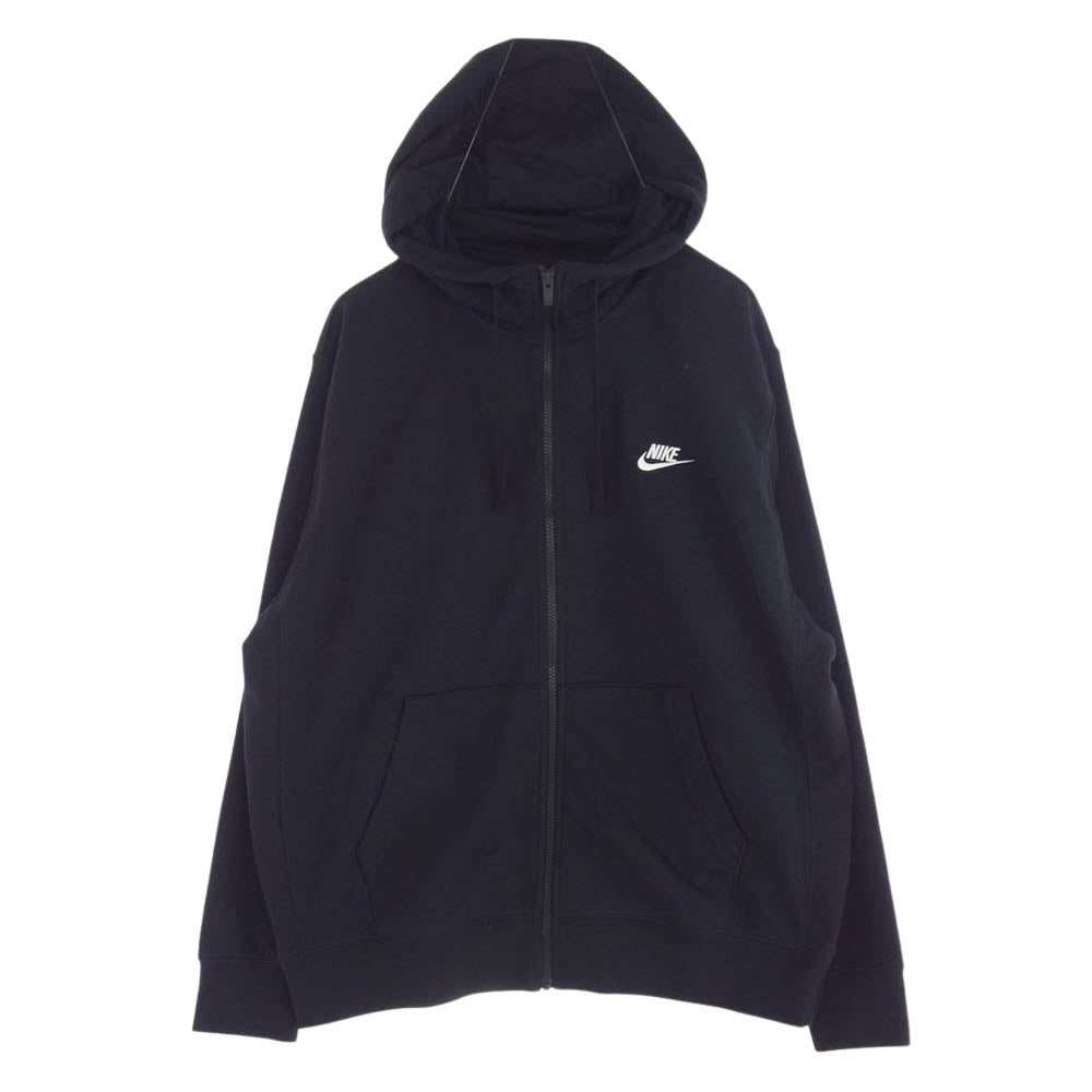 NIKE ナイキ AR3133-010 Club French Terry Full Zip Hoody ジップ アップ パーカー ブラック系 XXL【美品】【中古】