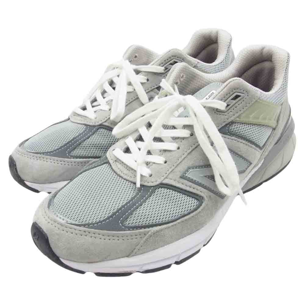 NEW BALANCE ニューバランス M990GL5 USA製 990 V5 ローカット スニーカー グレー系 28cm【中古】