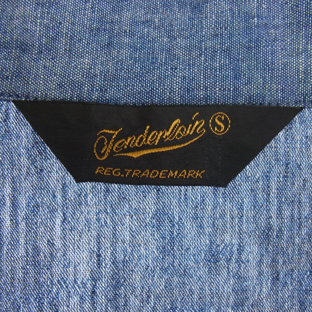 TENDERLOIN テンダーロイン HIGH NECK CHAMBRAY SHT ハイネック シャンブレー シャツ ブルー系 S【中古】