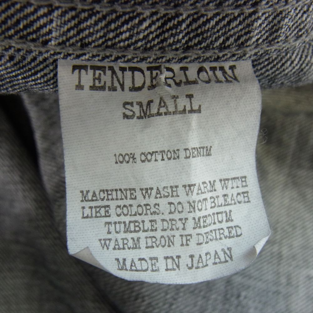 TENDERLOIN テンダーロイン DENIM JKT WASH デニム ジャケット ブラック系 S【中古】