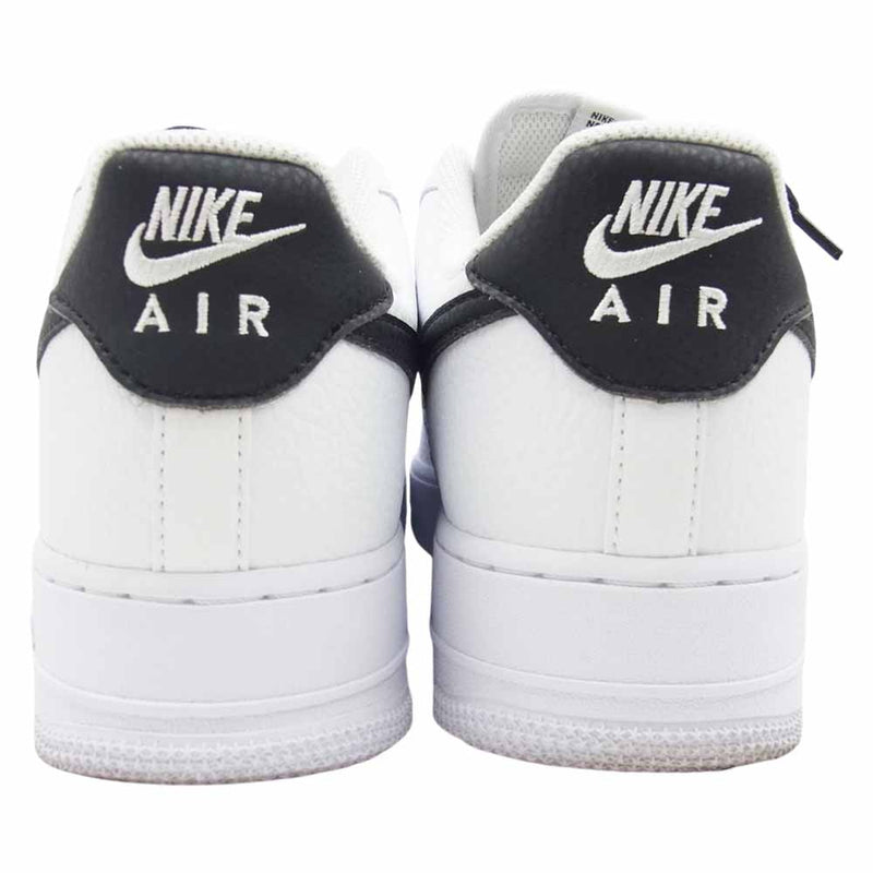 NIKE ナイキ CT2302-100 Air Force 1 Low 07 エアフォース1 ロー 07 ホワイト ブラック ペブルド レザー ホワイト系 ブラック系 27cm【中古】