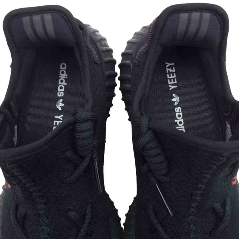 adidas アディダス CP9652 Yeezy Boost 350 V2 CORE BLACK/SOLAR RED イージーブースト コアブラック ローカット スニーカー ブラック系 27cm【中古】