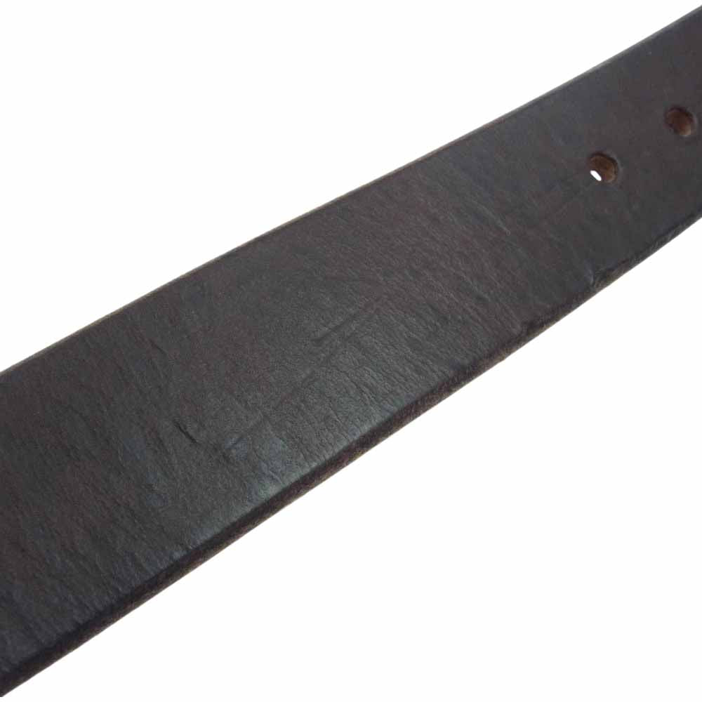 THE FLAT HEAD ザフラットヘッド ギャリソン レザー ベルト ブラウン系 34【中古】