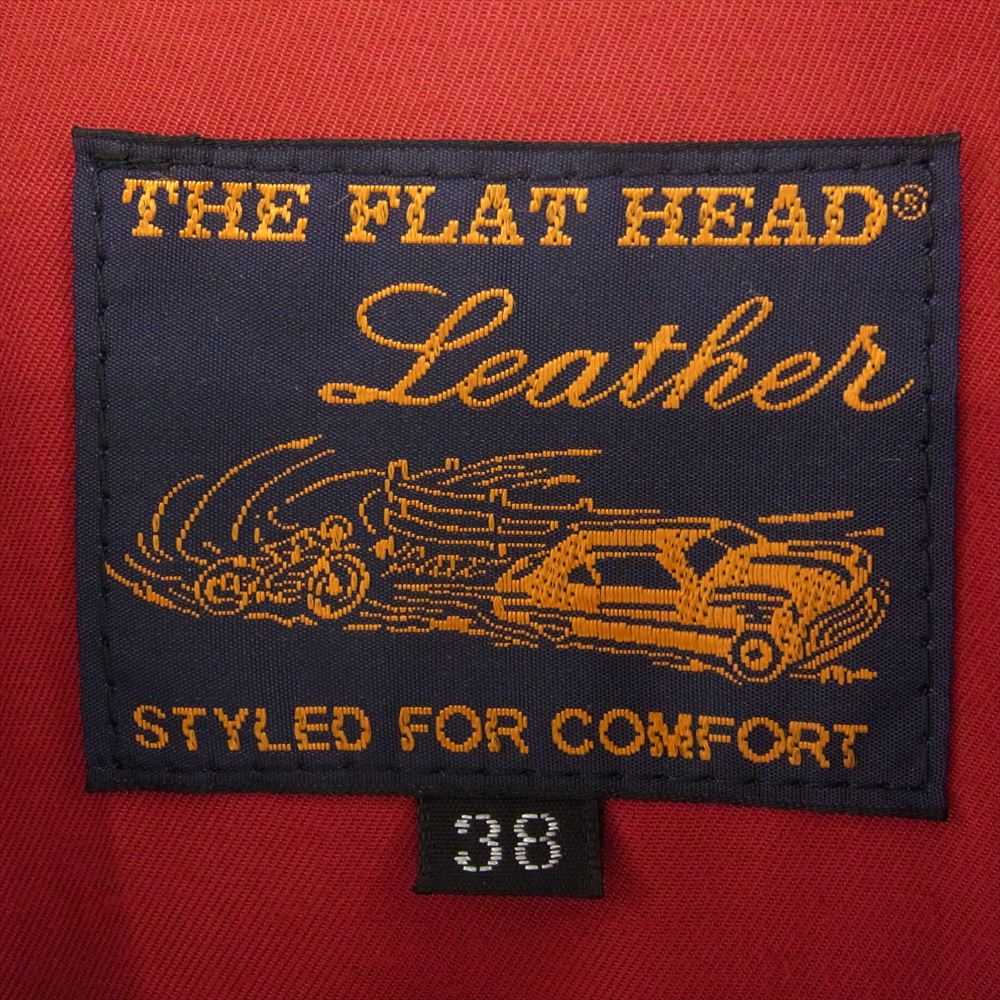 THE FLAT HEAD ザフラットヘッド 22SS FN-LJ-DJ002 ディアスキン 50's レザー ジャケット ブラック系 38【中古】