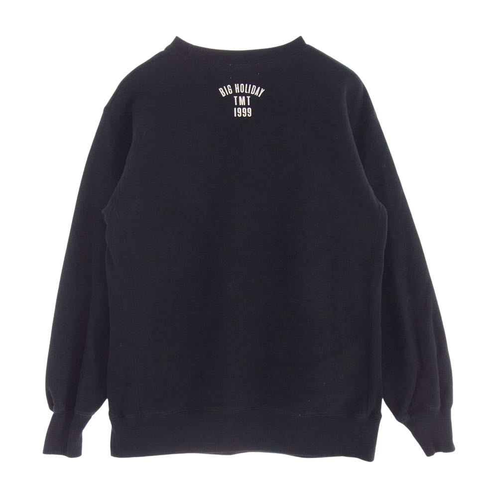 TMT ティーエムティー TSW-S23SP06 REVERSE WEAVE SWEAT SHIRTS リバースウィーブ スウェット トレーナー ブラック系 L【中古】