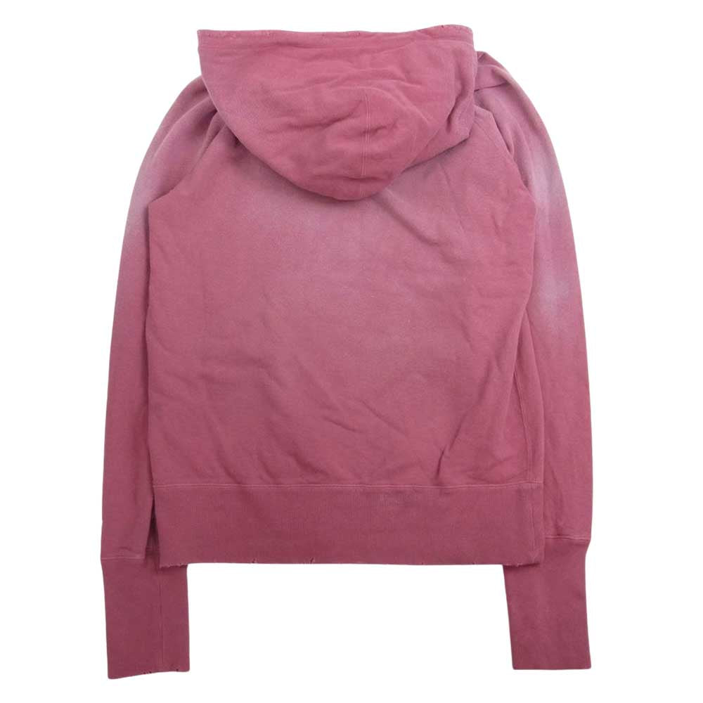 TMT ティーエムティー TSW-F2103 FLORIDA CALIFORNIA COTTON HOODIE USED加工 プルオーバー パーカー ピンク系 L【中古】