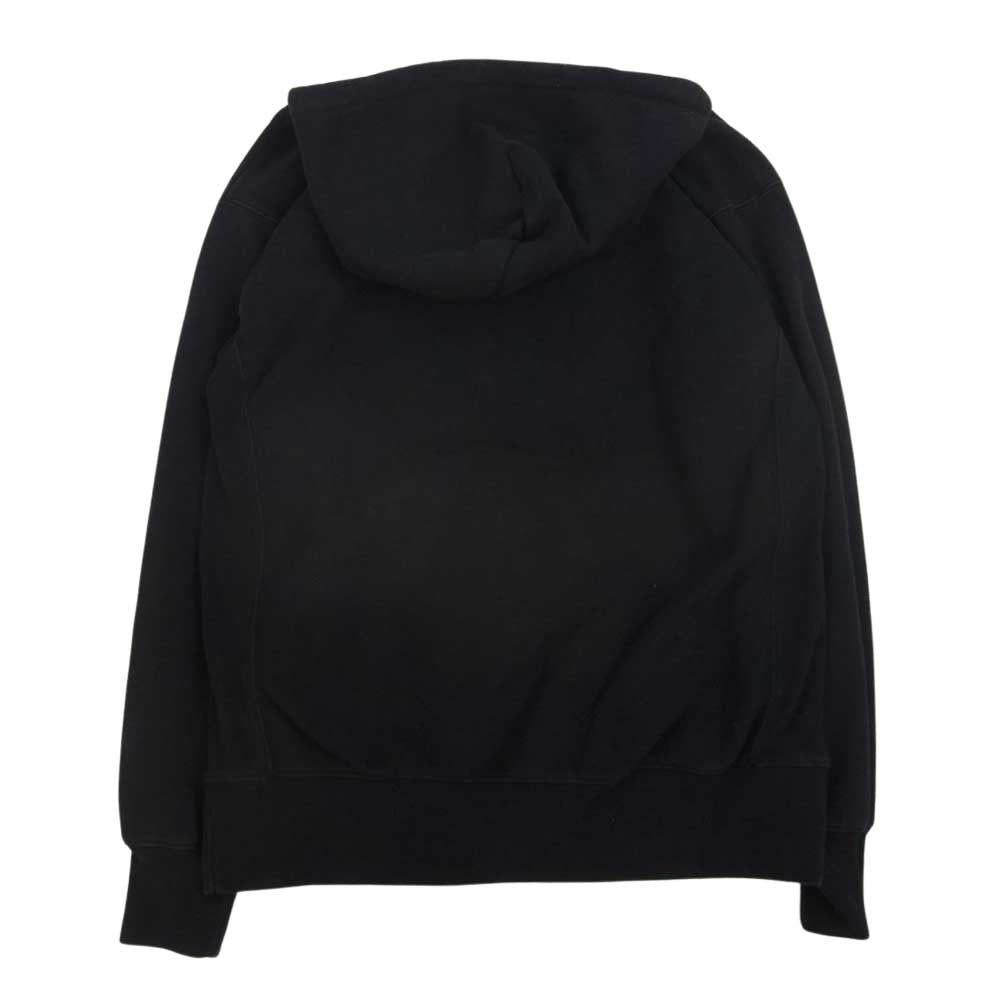 TMT ティーエムティー TSW-F22SP04 REVERSE WEAVE SWEAT HOODIE ロゴ プリント リバースウィーブ スウェット パーカー フーディー ブラック ブラック系 L【中古】