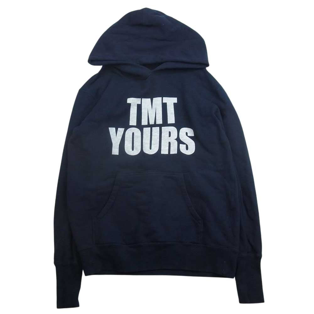 TMT ティーエムティー TMT YOURS プリント プルオーバー パーカー NAVY ネイビー系 L【中古】