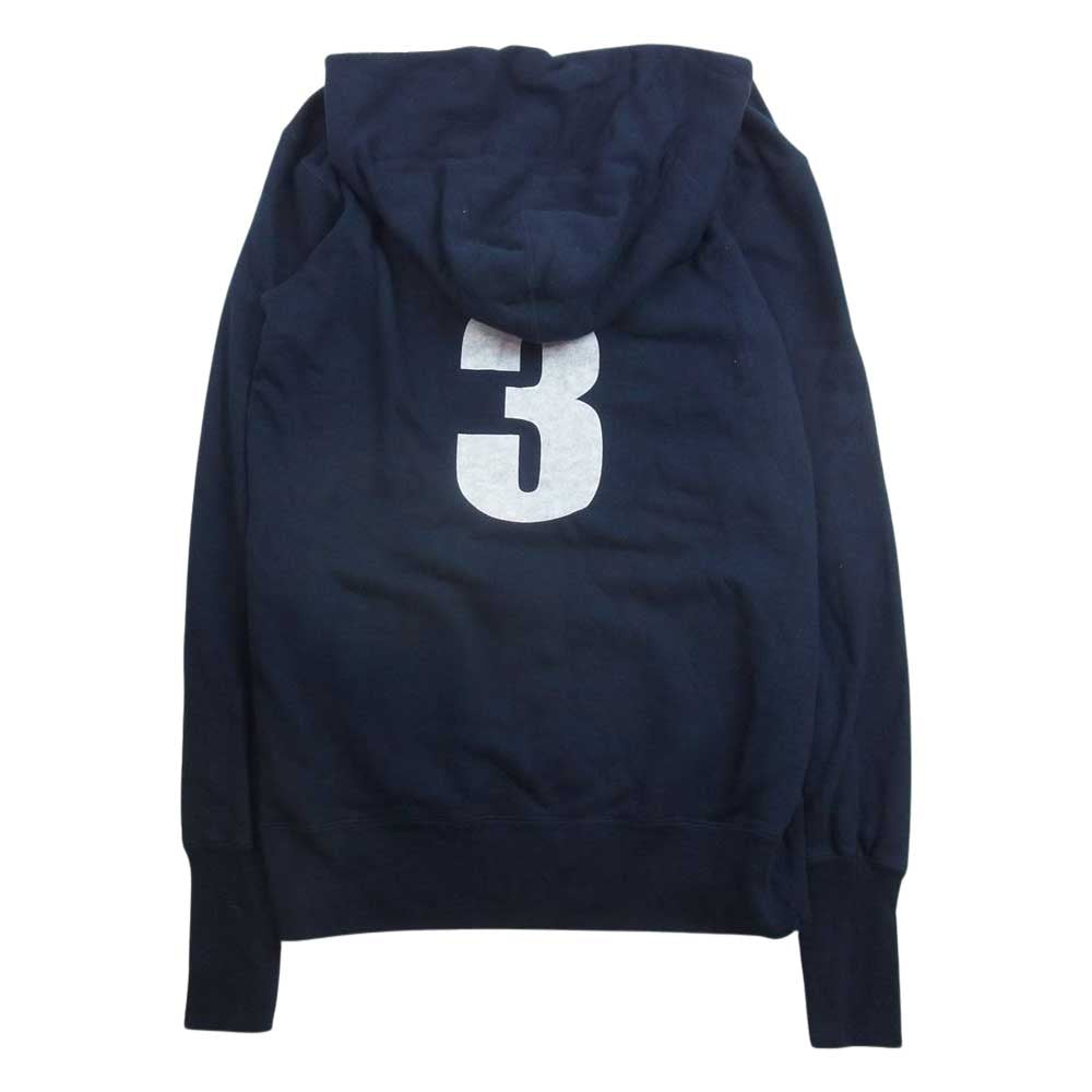 TMT ティーエムティー TMT YOURS プリント プルオーバー パーカー NAVY ネイビー系 L【中古】