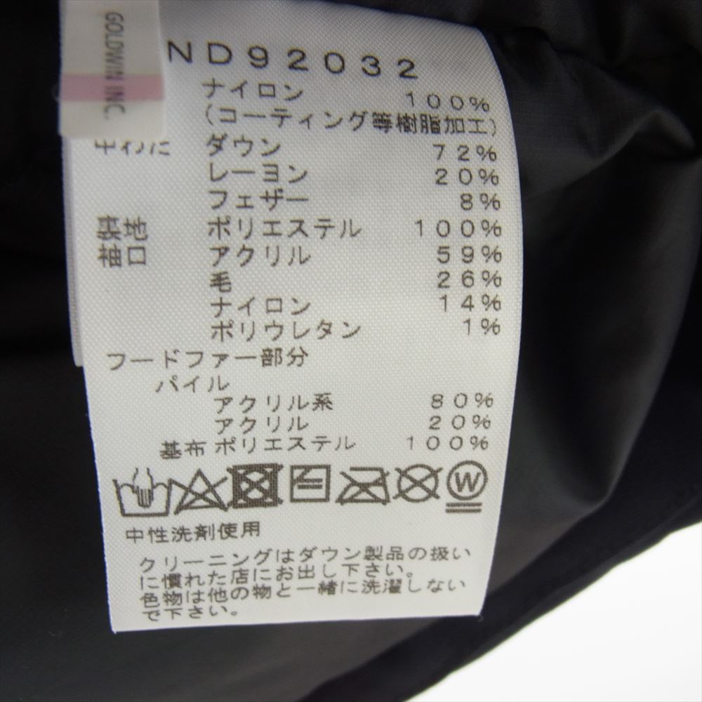 THE NORTH FACE ノースフェイス ND92032 Antarctica Parka アンタークティカ パーカ ダウン ジャケット ブラック系 L【中古】