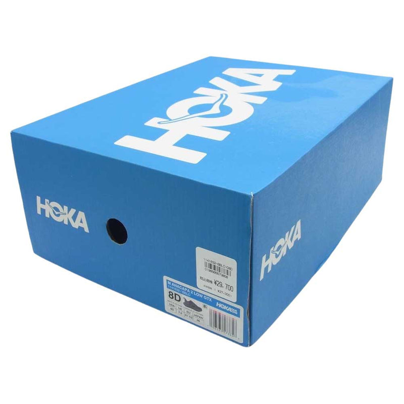 HOKA ONE ONE ホカ オネオネ 1141632 M ANACAPA 2 LOW GTX アナカパ ゴアテックス ロー カット スニーカー ブラック系 26cm【中古】