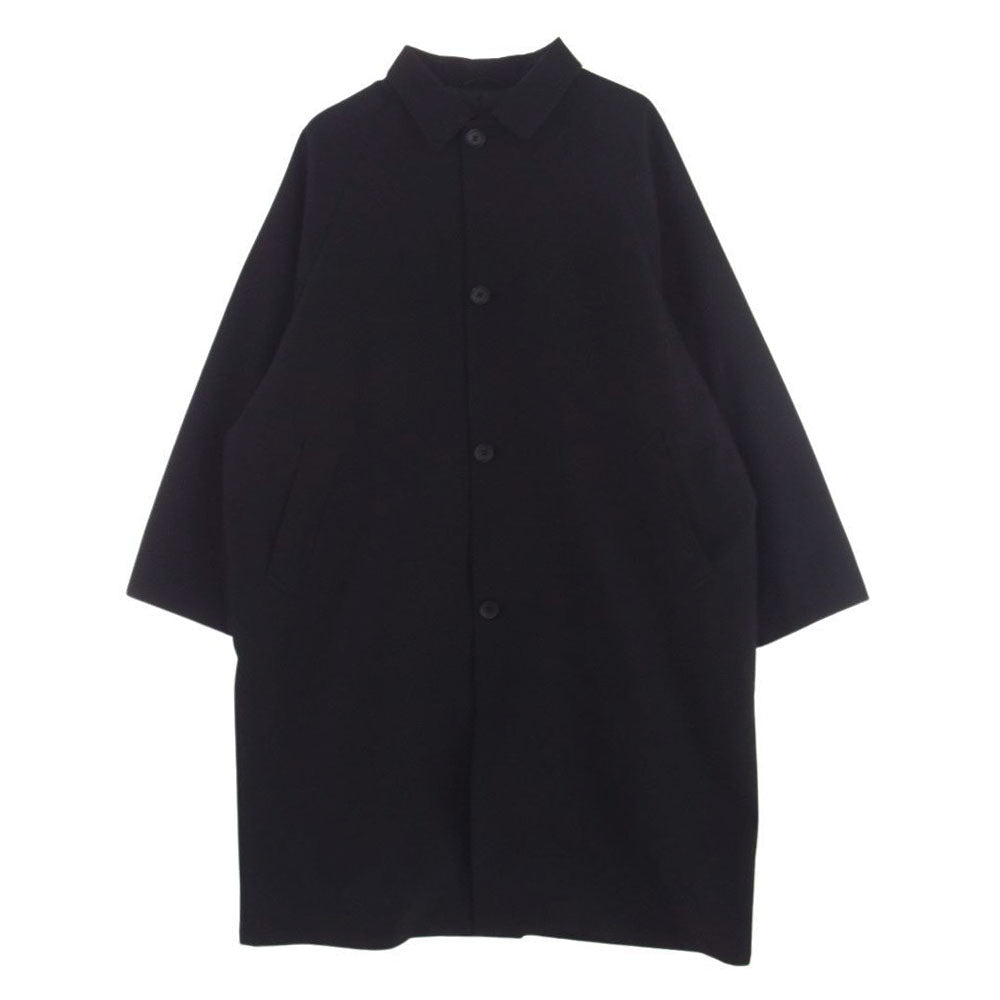 HARE ハレ ドルマンスリーブ ビッグ ステンカラー コート ブラック系 S【中古】