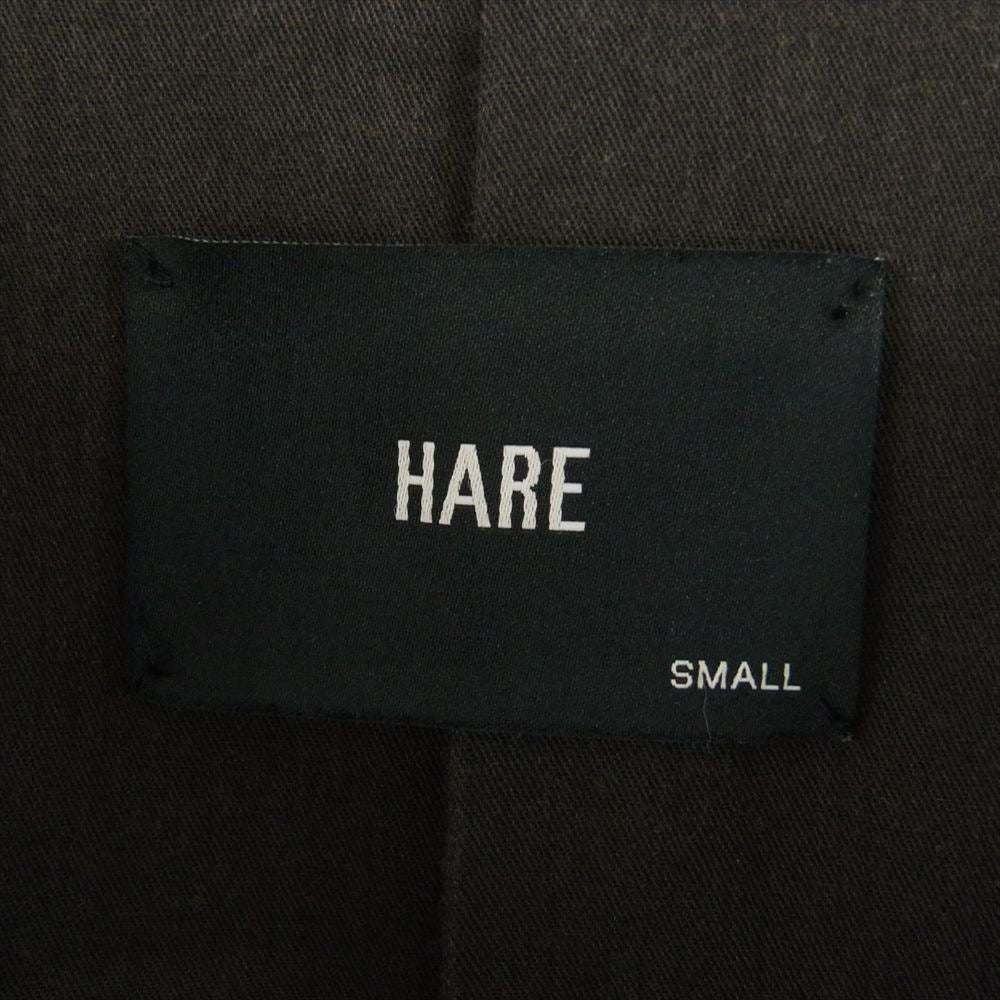 HARE ハレ ドルマンスリーブ ビッグ ステンカラー コート ブラック系 S【中古】