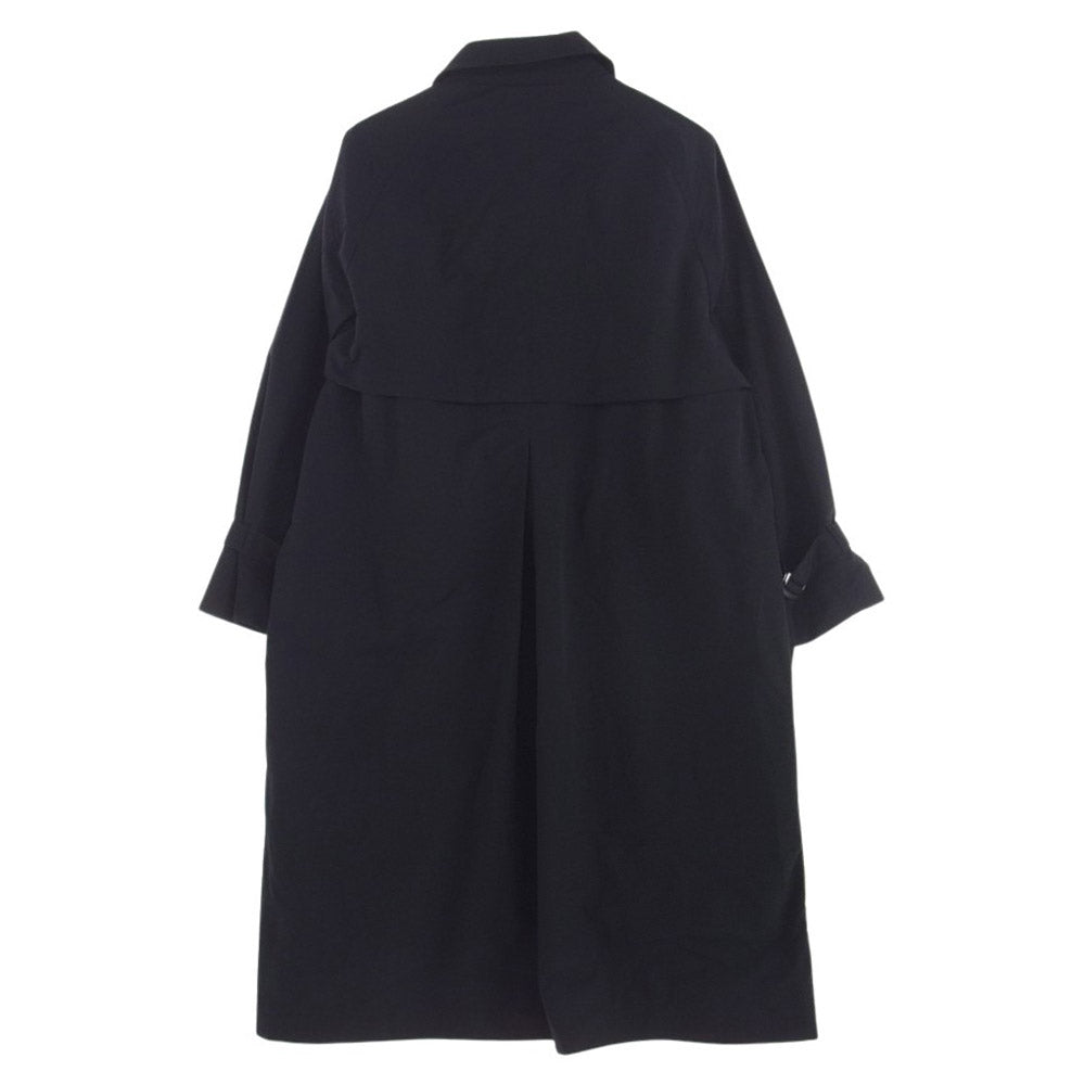 ウィム NYLON WASHER SIDE SLIT LOOSE COAT ステンカラー コート ネイビー系 M【中古】