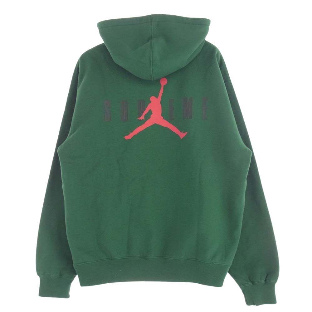 Supreme シュプリーム 24AW Jordan Hooded Sweatshirt ジョーダン フーデッド スウェットシャツ フーディ―  パーカー グリーン系 M【美品】【中古】